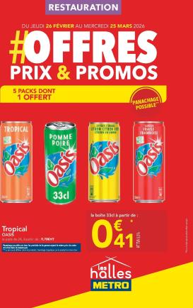 metro - Catalogue Metro - Offres Prix & Promos Restauration valable du 26/02/2026 au 25/03/2026