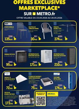 metro - Current Metro - Marketplace leaflet valid from de jeudi 23/04/2026 to du mercredi 20/05/2026