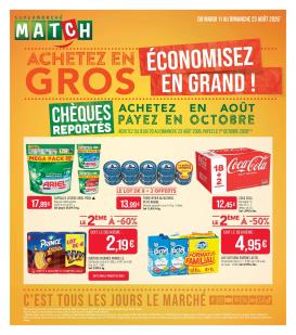 match - Flyer Match pour la semaine prochaine du du mardi 11/08/2026 au du dimanche 23/08/2026