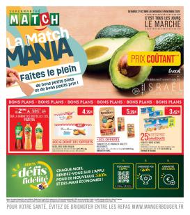 match - Flyer Match - La Match Mania pour la semaine prochaine du du mardi 27/10/2026 au du dimanche 08/11/2026