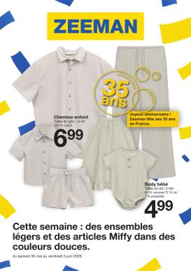 zeeman - Current Zeeman leaflet valid from du samedi 30/05/2026 to du vendredi 05/06/2026