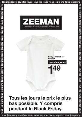 zeeman - Catalogue Zeeman valable du 22/11 au 05/12