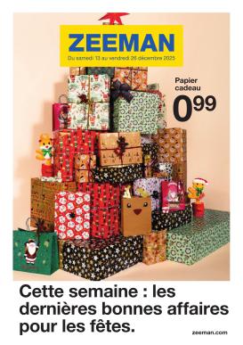 zeeman - Catalogue Zeeman valable du 13/12 au 26/12