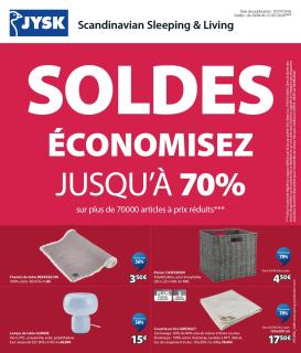 jysk - Current JYSK leaflet valid from du mardi 07/07/2026 to du mardi 21/07/2026