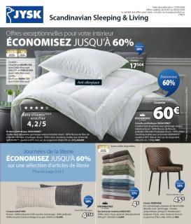 jysk - Catalogue JYSK - Offres exceptionnelles valable du 01/01 au 03/02