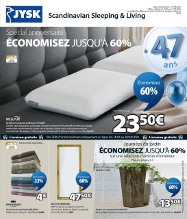 jysk - Current JYSK leaflet valid from du mardi 14/04/2026 to du lundi 11/05/2026