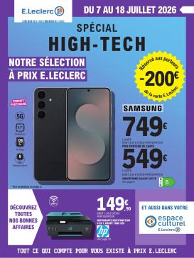e-leclerc - Flyer E.Leclerc - High-Tech pour la semaine prochaine du du mardi 07/07/2026 au du samedi 18/07/2026