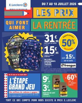 e-leclerc - Flyer E.Leclerc pour la semaine prochaine du du mardi 07/07/2026 au du samedi 18/07/2026