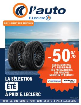 e-leclerc - Flyer E.Leclerc - L'auto pour la semaine prochaine du du mardi 21/07/2026 au du samedi 08/08/2026
