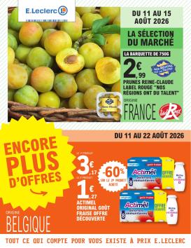 e-leclerc - Flyer E.Leclerc pour la semaine prochaine du du mardi 11/08/2026 au du samedi 22/08/2026