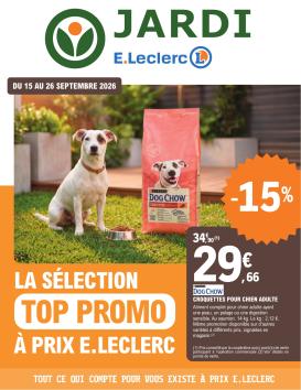 e-leclerc - Flyer E.Leclerc - Les promos animalerie pour la semaine prochaine du du mardi 15/09/2026 au du samedi 26/09/2026