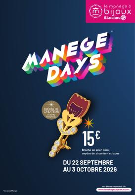 e-leclerc - Flyer E.Leclerc - Manège Days pour la semaine prochaine du du mardi 22/09/2026 au du samedi 03/10/2026