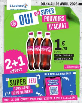 e-leclerc - Flyer E.Leclerc pour la semaine prochaine du du mardi 14/04/2026 au du samedi 25/04/2026