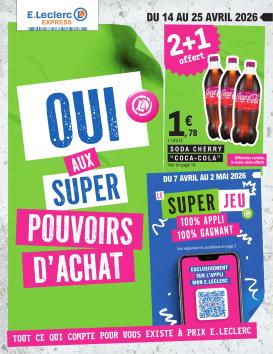 e-leclerc - Flyer E.Leclerc - Express pour la semaine prochaine du du mardi 14/04/2026 au du samedi 25/04/2026