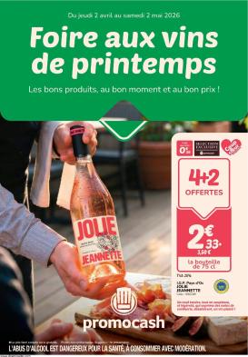 promocash - Current Promocash - Foire aux vins leaflet valid from de jeudi 02/04/2026 to du samedi 02/05/2026