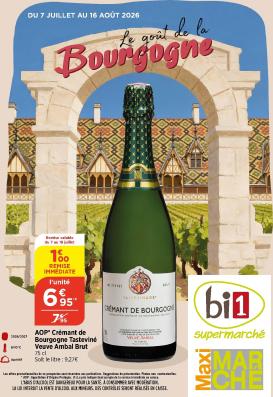 bi1 - Current Bi1 - Bourgogne leaflet valid from du mardi 07/07/2026 to du dimanche 16/08/2026