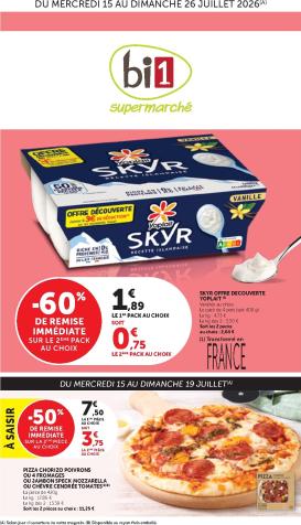 bi1 - Current Bi1 leaflet valid from du mercredi 15/07/2026 to du dimanche 26/07/2026
