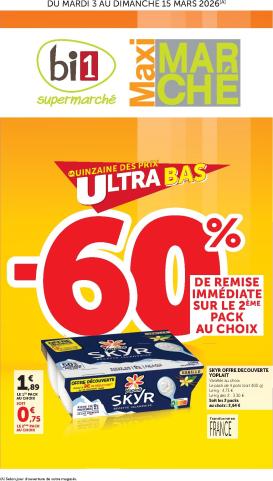 bi1 - Catalogue Bi1 - Supermarché, Maxi Marché valable du 03/03/2026 au 15/03/2026