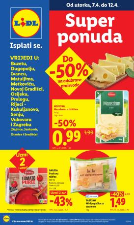 lidl - Aktualni Lidl - Super ponuda katalog vrijedi od utorka 07.04.2026 do nedjelje 12.04.2026