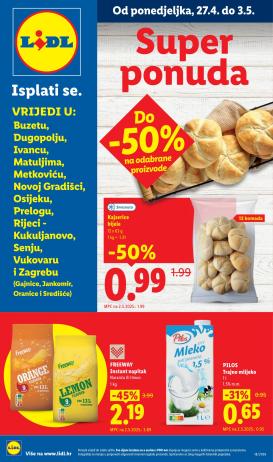 lidl - Aktualni Lidl - Super Ponuda katalog vrijedi od ponedjeljka 27.04.2026 do nedjelje 03.05.2026