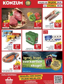 konzum - Novi Konzum katalog od srijede, 24.06.2026 do utorka, 30.06.2026