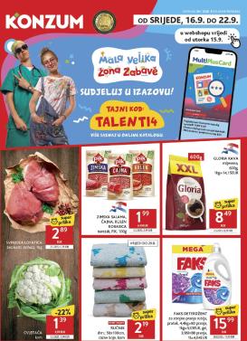konzum - Novi Konzum katalog od srijede, 16.09.2026 do utorka, 22.09.2026