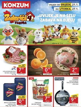 konzum - Prelistajte katalog Konzum, vrijedi od 21.01. do 27.01.