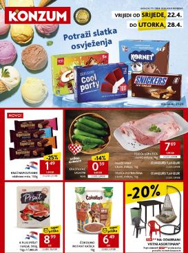 konzum - Aktualni Konzum katalog vrijedi od srijede 22.04.2026 do utorka 28.04.2026