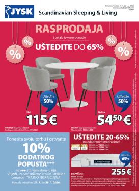 jysk - Prelistajte katalog JYSK - Tjedne ponude, vrijedi od 21.01. do 01.02.