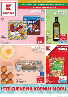 kaufland - Novi Kaufland - Iste cijene na kopnu i moru katalog od srijede, 12.08.2026 do utorka, 18.08.2026