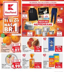 kaufland - Novi Kaufland katalog od srijede, 30.09.2026 do utorka, 06.10.2026