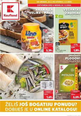 kaufland - Prelistajte katalog Kaufland - Želiš još bogatiju ponudu, vrijedi od 25.02.2026 do 03.03.2026
