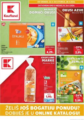 kaufland - Aktualni Kaufland - Želiš još bogatiju ponudu katalog vrijedi od srijede 22.04.2026 do utorka 28.04.2026