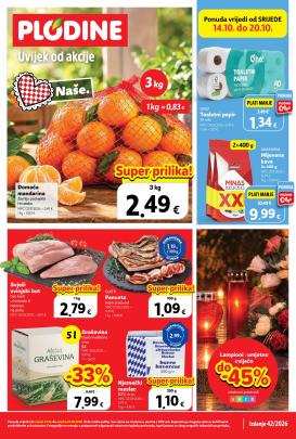 plodine - Novi Plodine katalog od srijede, 14.10.2026 do utorka, 20.10.2026