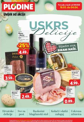plodine - Prelistajte katalog Plodine - Uskrs Delicije, vrijedi od 18.03.2026 do 04.04.2026