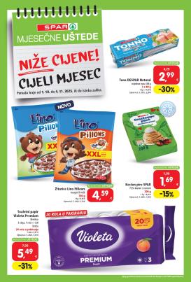 spar - Prelistajte katalog SPAR - Mjesečne uštede, vrijedi od 01.10. do 04.11.