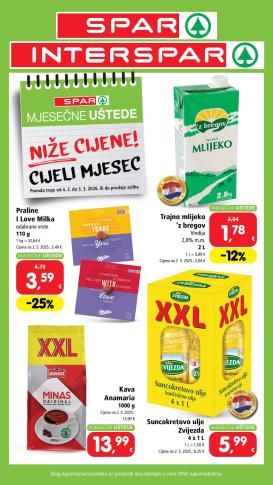 spar - Prelistajte katalog SPAR - Mjesečne uštede, vrijedi od 04.02.2026 do 03.03.2026