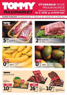 tommy - Prelistajte katalog Tommy - Super ponuda povodom otvaranja u Rovinju, vrijedi od 19.03.2026 do 25.03.2026