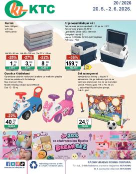 ktc - Novi KTC - Igračke i Tekstil katalog od srijede, 20.05.2026 do utorka, 02.06.2026