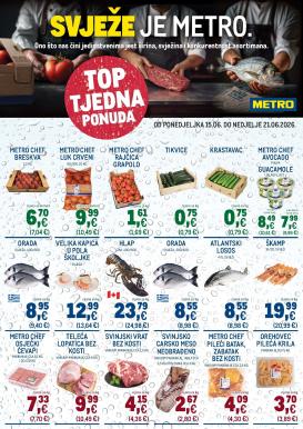 metro - Aktualni katalog Metro - Top tjedna ponuda od ponedjeljka, 15.06.2026 do nedjelje, 21.06.2026