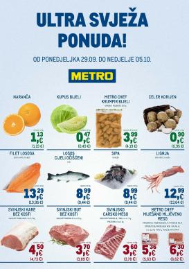metro - Prelistajte katalog Metro - Ultra svježa ponuda, vrijedi od 29.09. do 05.10.
