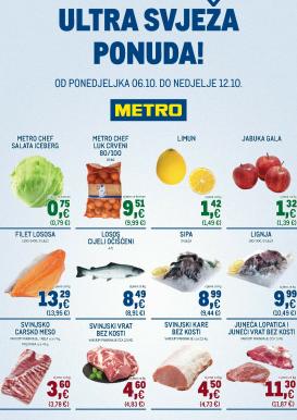 metro - Prelistajte katalog Metro - Ultra svježa ponuda, vrijedi od 06.10. do 12.10.
