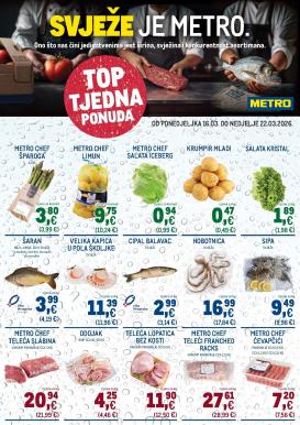 metro - Prelistajte katalog Metro - Ultra svježa ponuda, vrijedi od 16.03.2026 do 22.03.2026