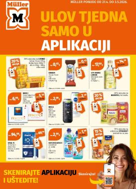 muller - Müller letak za sljedeći tjedan od ponedjeljka 27.04.2026 do nedjelje 03.05.2026