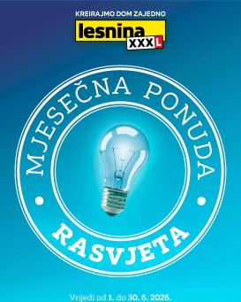 lesnina-xxxl - Aktualni katalog Lesnina - Mjesečna ponuda rasvjete od ponedjeljka, 01.06.2026 do utorka, 30.06.2026