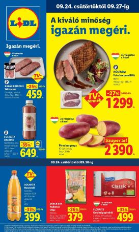 lidl - Lidl hirdetmény a következő hétre csütörtöktől 2026.09.24.-tól szerdától 2026.09.30.-ig