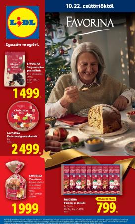 lidl - Lidl - Favorina hirdetmény a következő hétre csütörtöktől 2026.10.22.-tól csütörtöktől 2026.12.24.-ig