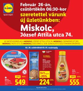 lidl - Lidl - Miskolc akciós újság, érvényes 2026.02.26. - 2026.03.01.