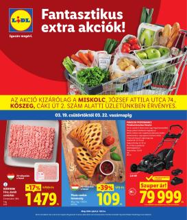 lidl - Lidl - Miskolc, Köszeg akciós újság, érvényes 2026.03.19. - 2026.03.22.