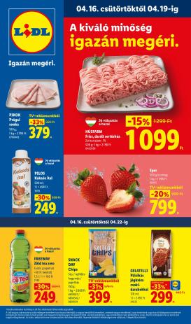 lidl - Aktuális Lidl szórólap érvényes csütörtöktől 2026.04.16.-től szerdától 2026.04.22.-ig